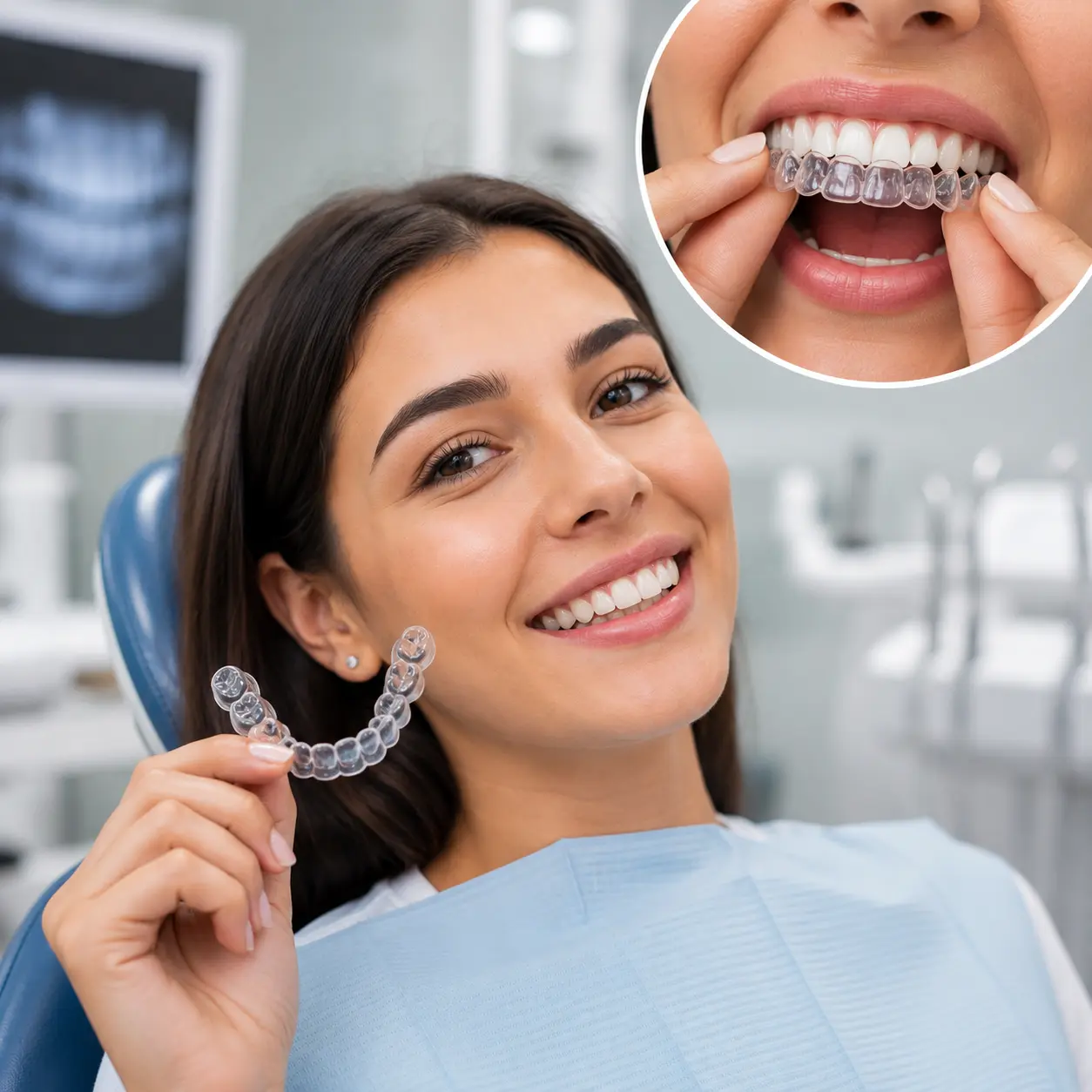 Clear aligners for teeth straightening