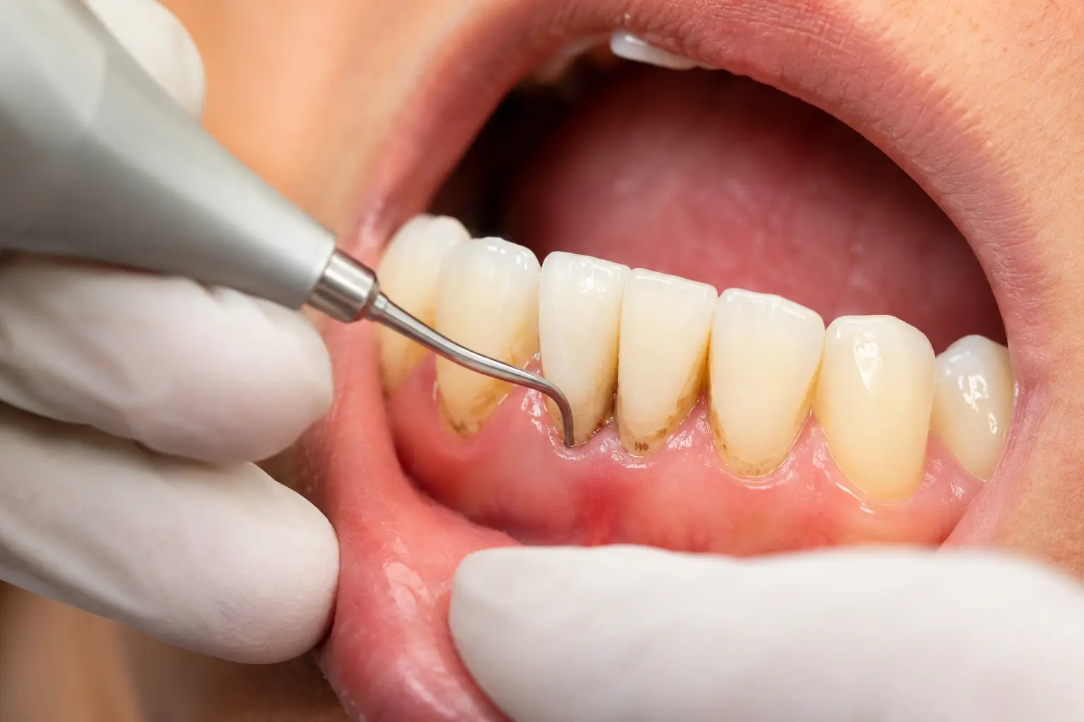 Focused gumline cleaning to prevent gum irritation and bleeding