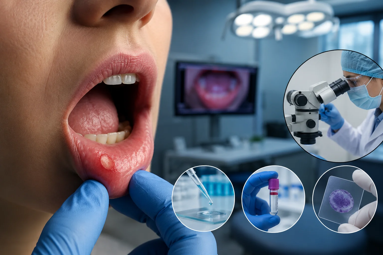 Mouth ulcer further investigation