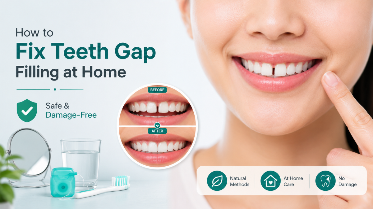 How to Fix Teeth Gap Filling at Home Without Damage | Expert Guide on Gum Space Issues